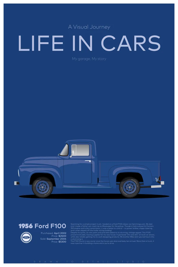 1956 Ford F100, from the Life in Cars collection